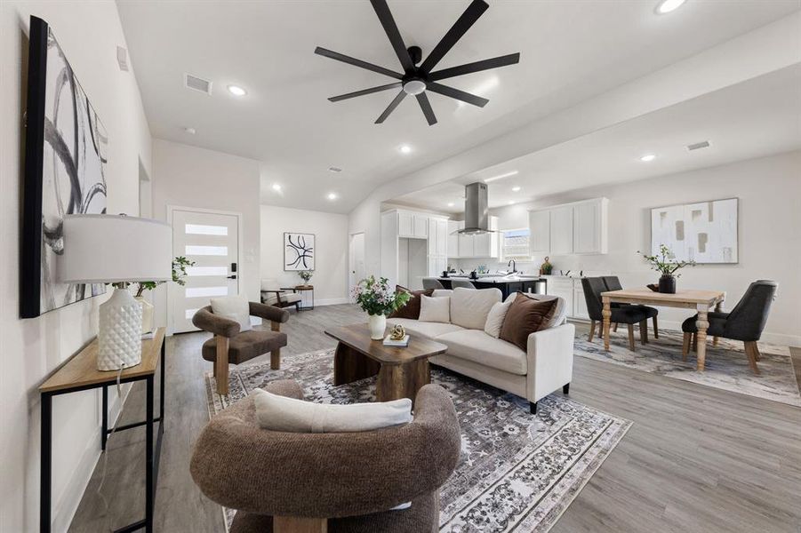 Furnished interior view inside a new home in , Gun Barrel City (Image 16).