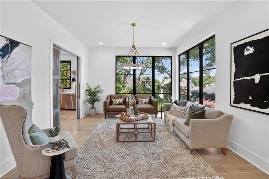 Furnished interior view inside a new home in , Alpharetta (Image 20).