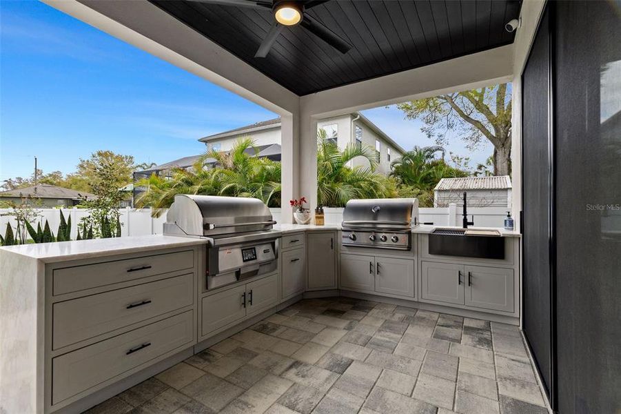 Exterior details and patio area of a home in , Tampa (Image 30).