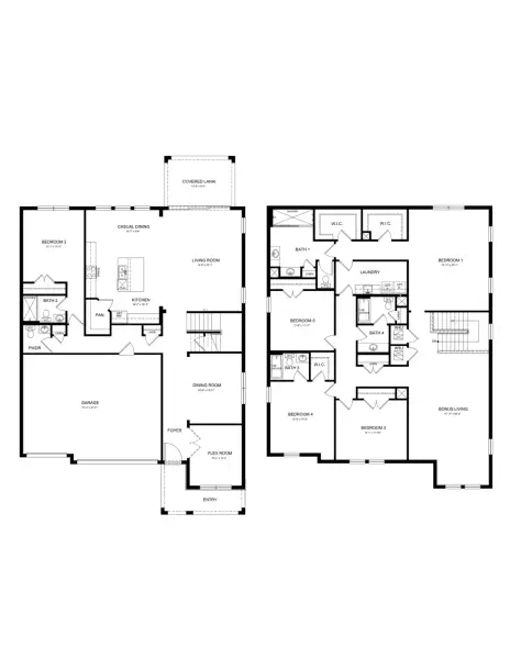 2D floor plan layout of this home in Hammock at Two Rivers, Zephyrhills, FL (Image 3). 2D floor plan layout of this home in Hammock at Two Rivers, Zephyrhills, FL (Image 3).