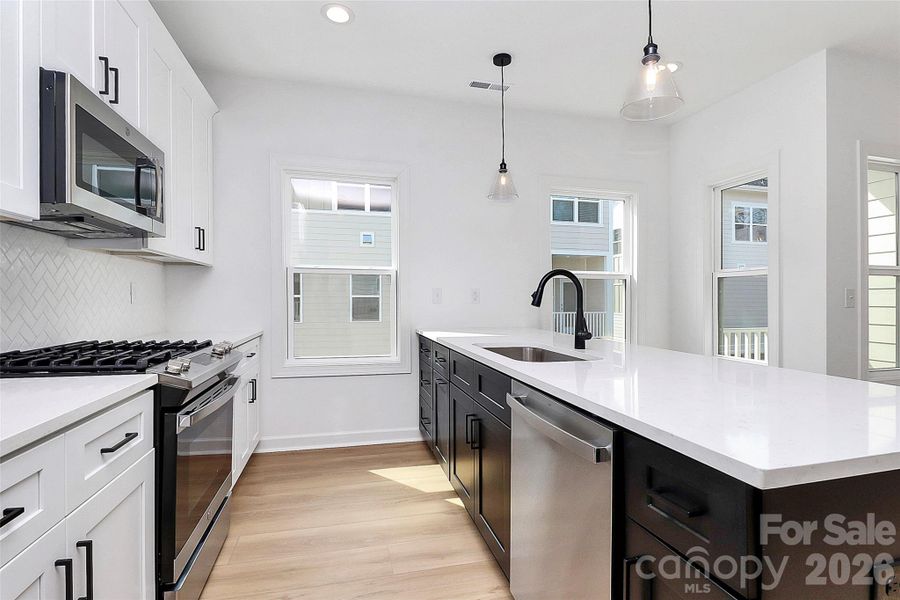 Furnished interior view inside a new home in , Charlotte (Image 9). Furnished interior view inside a new home in , Charlotte (Image 9).