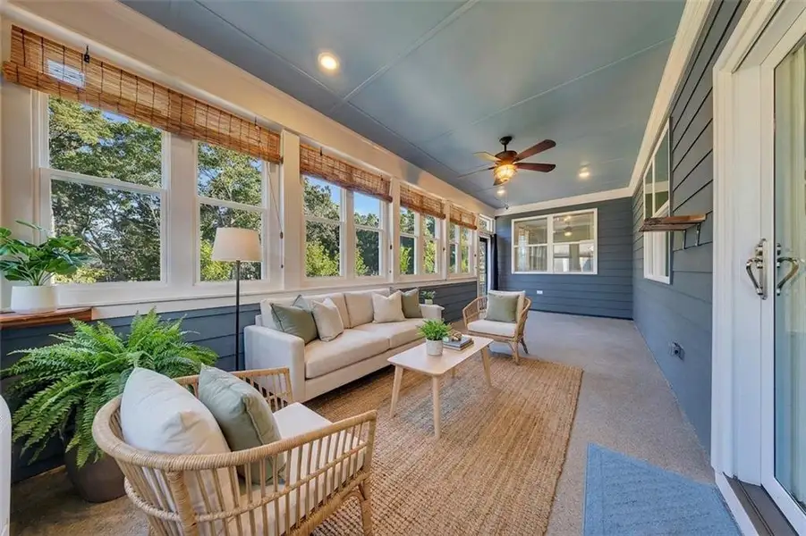 Exterior details and patio area of a home in , Canton (Image 35).