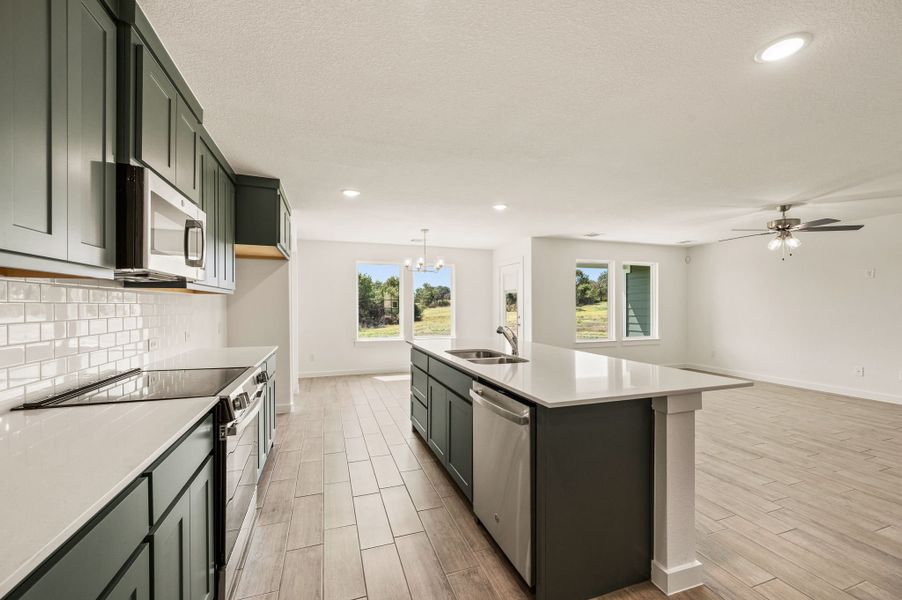 Furnished interior view inside a new home in Gatlin Ranch, Springtown (Image 6).