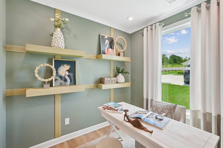 Representative furnished interior of a home built from the Oak Haven by Tri Pointe Homes in The Grove Collection at Serenity, Fuquay Varina (Image 14).