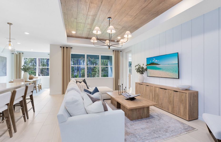 Representative furnished interior of a home built from the Symphony by Pulte Homes in EverBe, Orlando (Image 6).