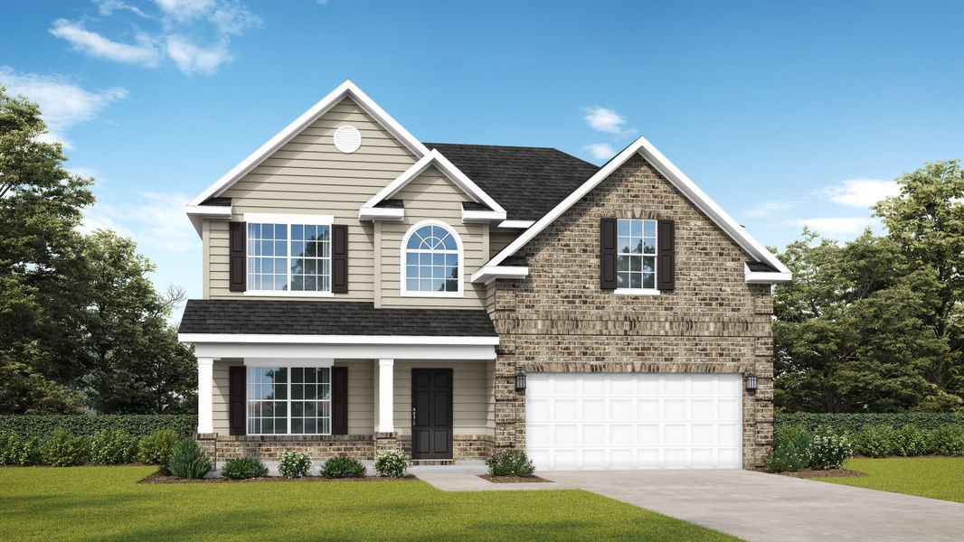 Representative exterior photo of a completed home built from the The Sunbury by RTS Homes in Doctor's Creek, Ludowici, GA (Image 2).