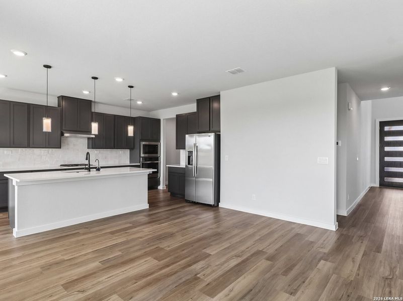 Furnished interior view inside a new home in Fairway Crossing, Converse (Image 8).
