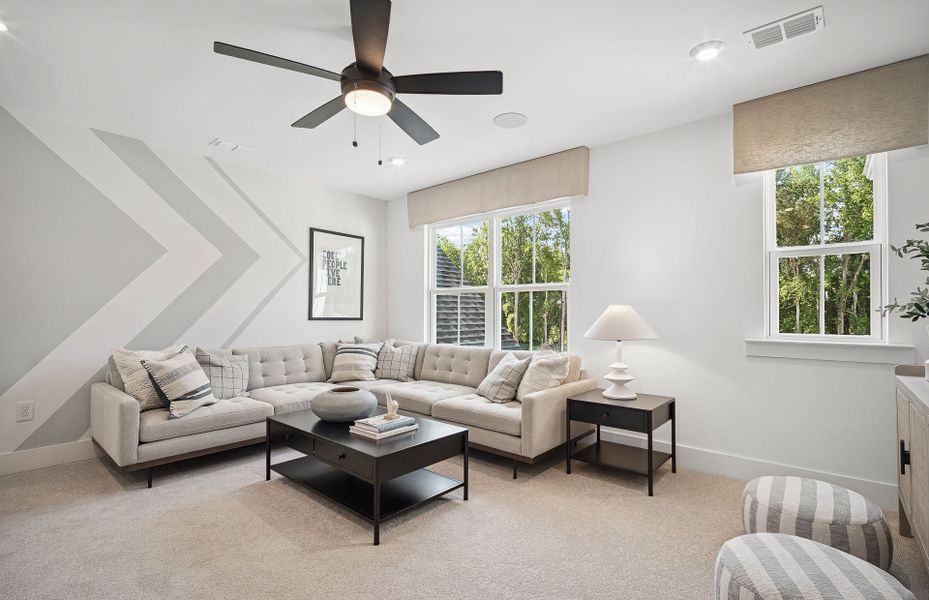 Representative furnished interior of a home built from the Foxwood by Pulte Homes in Bleckley Station, Ball Ground (Image 5).