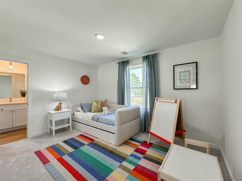 Furnished interior view inside a new home in , Conroe (Image 40).