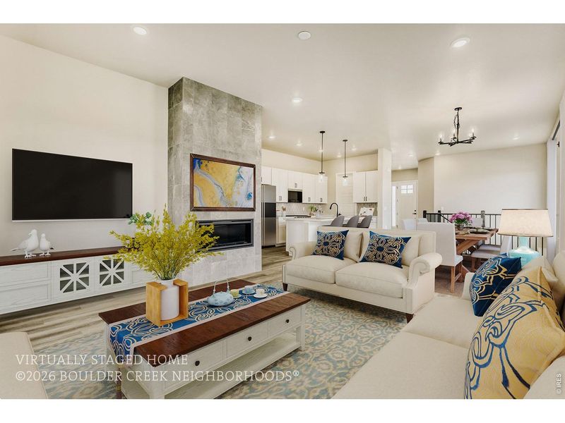 Furnished interior view inside a new home in , Fort Collins (Image 8).