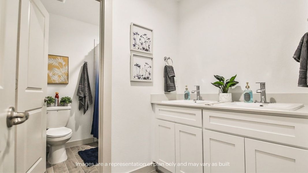 Furnished interior view inside a new home in Viridian, Lubbock (Image 8).