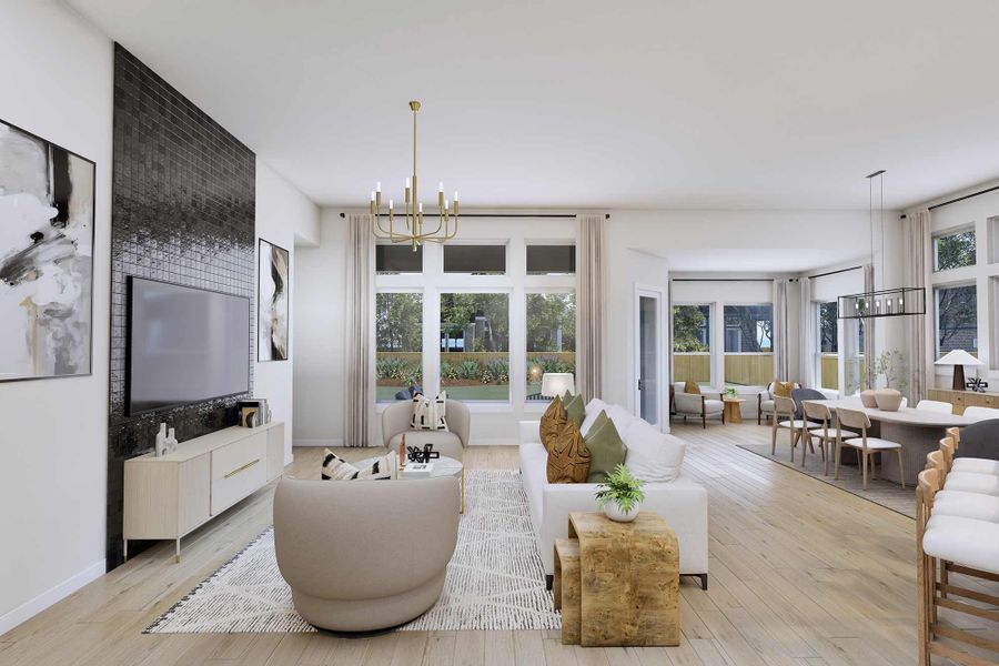 The Flower Mound - Family Room The Flower Mound - Family Room