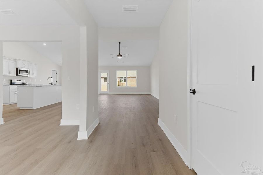 Spacious, unfurnished interior of a new home in Pecan Valley, Cantonment (Image 7). Spacious, unfurnished interior of a new home in Pecan Valley, Cantonment (Image 7).