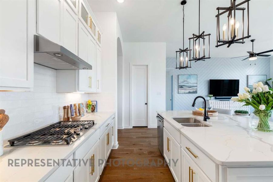 Furnished interior view inside a new home in Tavolo Park, Fort Worth (Image 5). Furnished interior view inside a new home in Tavolo Park, Fort Worth (Image 5).
