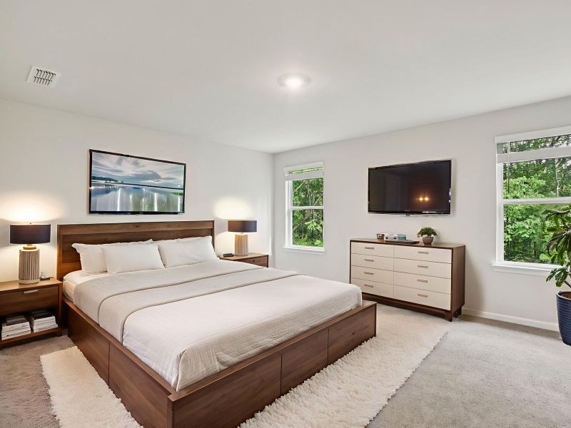 The Johnson Basement floorplan with the Lush White interior package.