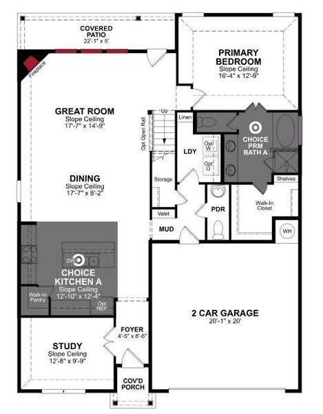 Beazer Homes Wildcat Ranch Berkshire Floorplan.