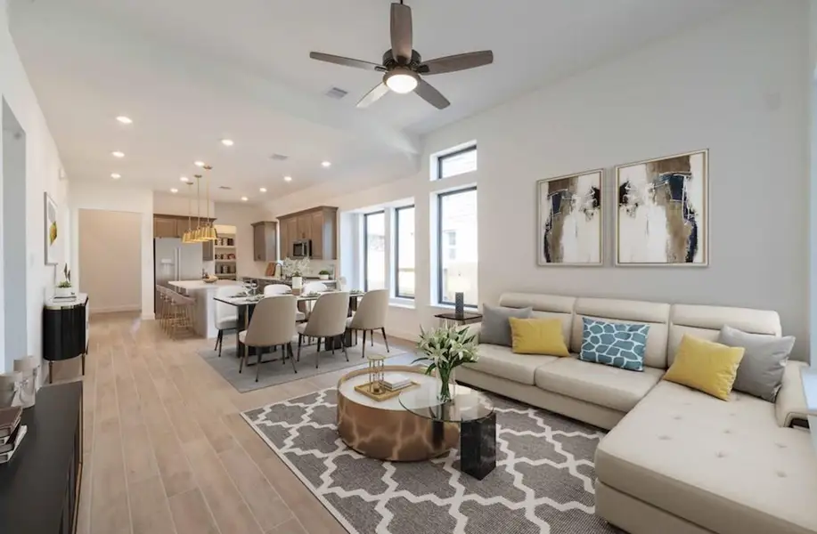 Furnished interior view inside a new home in , Katy (Image 5).
