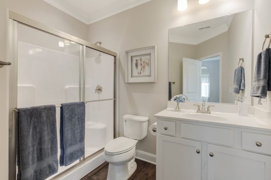 Representative furnished interior of a home built from the Hanover by Keystone Homes NC in Council Creek, Graham (Image 14).