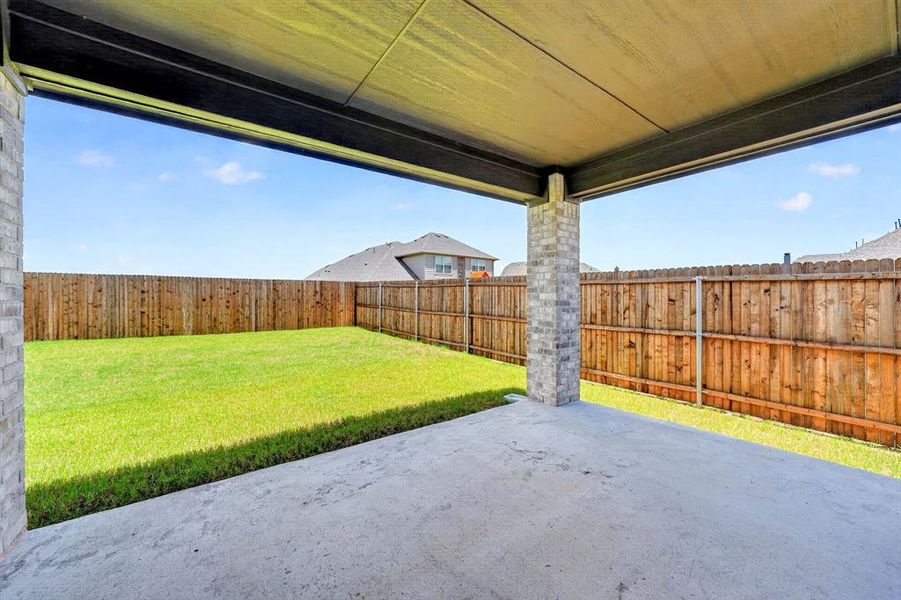 Exterior details and patio area of a home in Stone River Glen, Royse City (Image 22). Exterior details and patio area of a home in Stone River Glen, Royse City (Image 22).