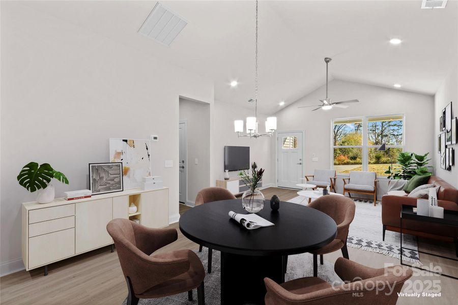 Furnished interior view inside a new home in , Statesville (Image 8). Furnished interior view inside a new home in , Statesville (Image 8).