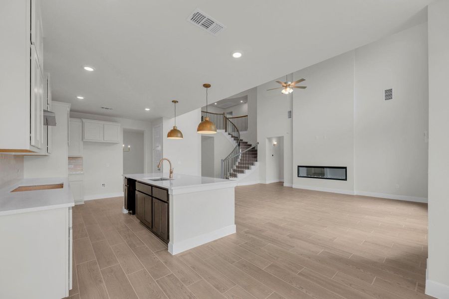 Furnished interior view inside a new home in Santa Rita Ranch, Liberty Hill (Image 12).