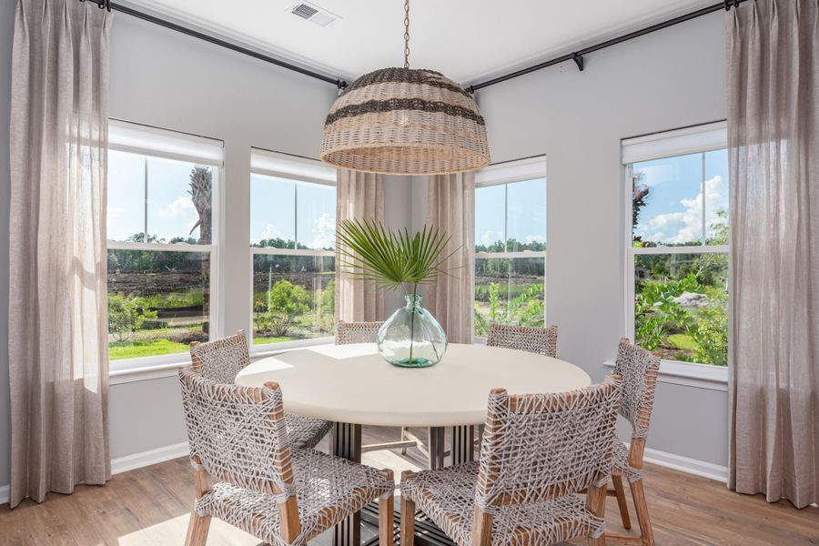 Furnished interior view inside a new home in Sweetgrass at Summers Corner, Summerville (Image 12).