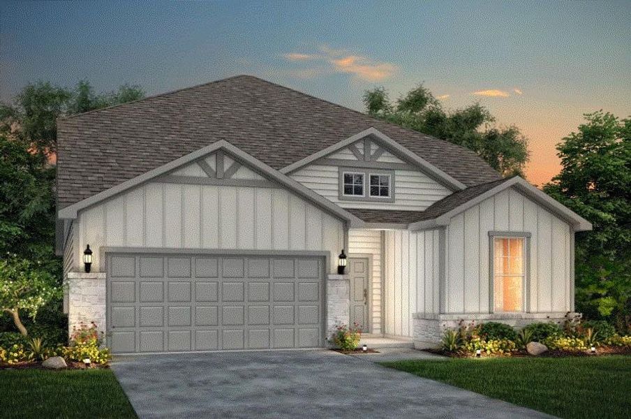 Pulte Homes, Keller elevation 40, rendering