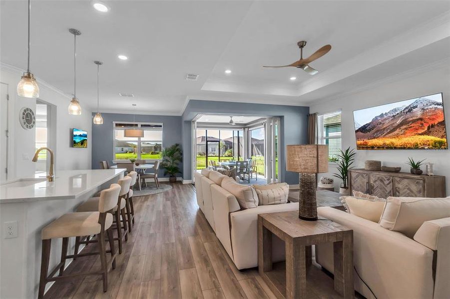 Furnished interior view inside a new home in Del Webb BayView, Parrish (Image 41). Furnished interior view inside a new home in Del Webb BayView, Parrish (Image 41).