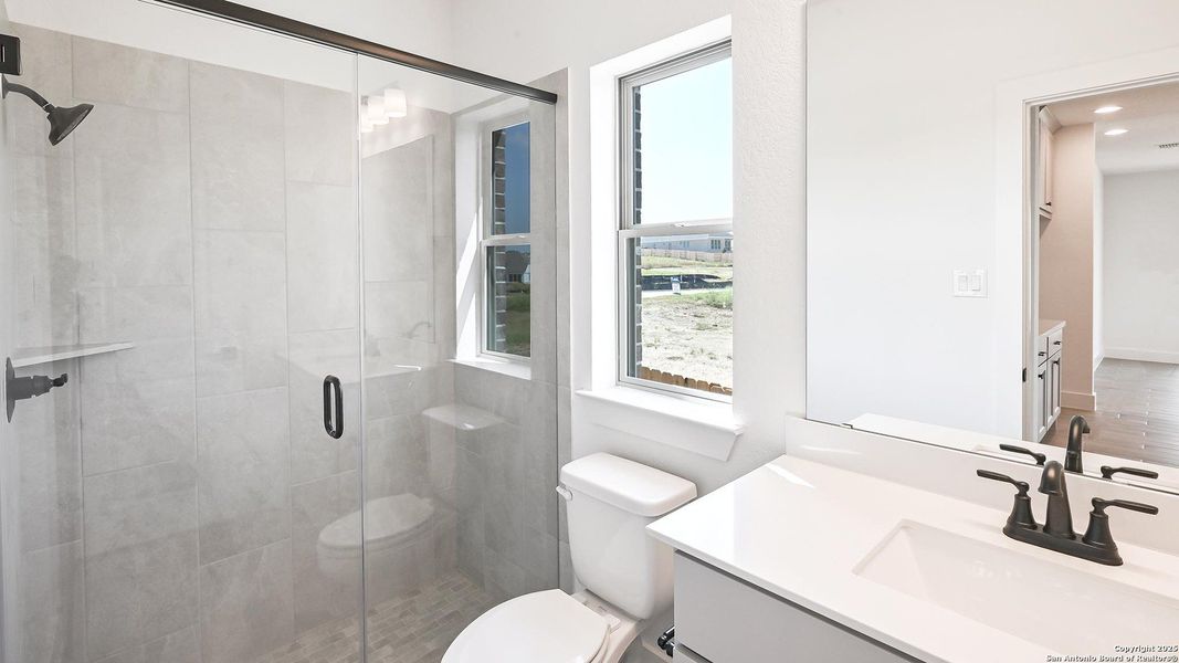 Furnished interior view inside a new home in Homestead 55', Cibolo (Image 15). Furnished interior view inside a new home in Homestead 55', Cibolo (Image 15).