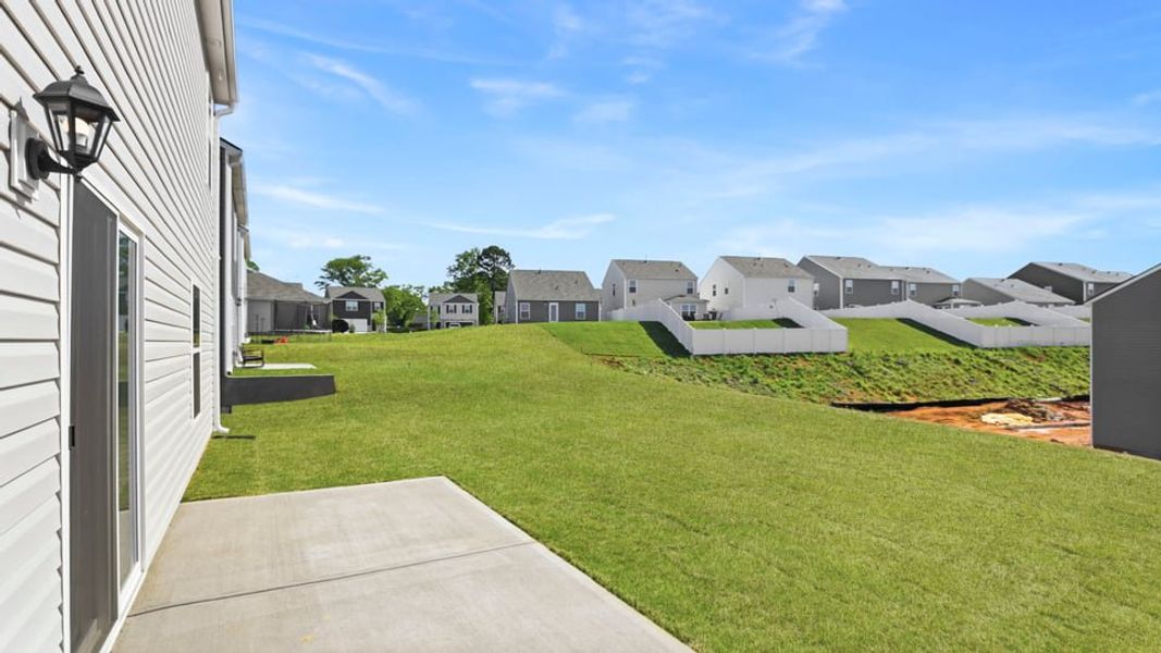 Exterior details and patio area of a home in Cedar Gap, Fountain Inn (Image 18).