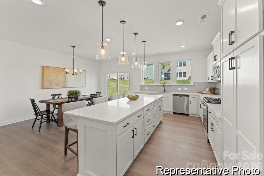 Furnished interior view inside a new home in , Wingate (Image 14).