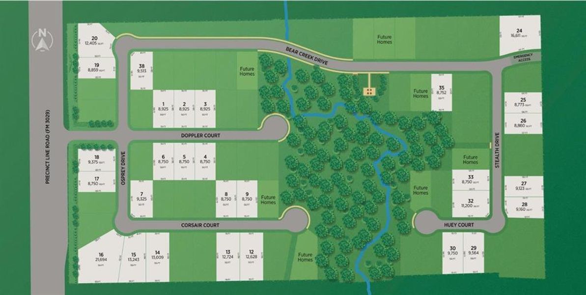 Image 21 of a home in Adkins Park 70'.