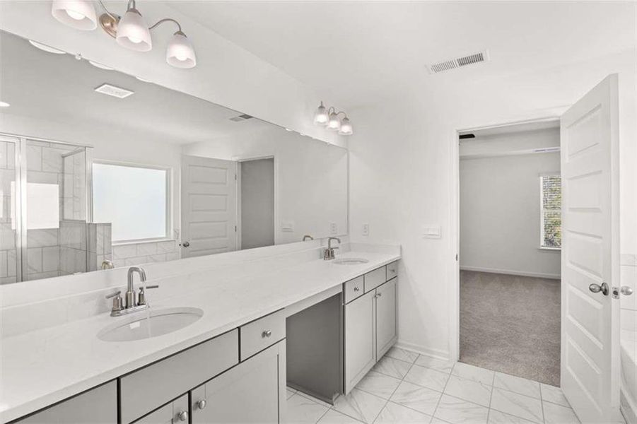 Furnished interior view inside a new home in Water Oak Estates, Lawrenceville (Image 4).