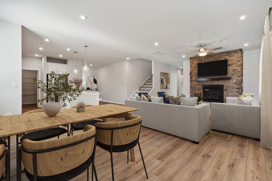 Dining Area and Living Room Dining Area and Living Room