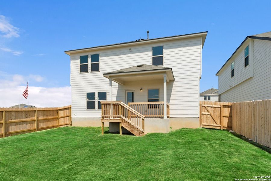 Front exterior of a new home in Mesquite Ridge, San Antonio, TX, highlighting curb appeal (Image 20). Front exterior of a new home in Mesquite Ridge, San Antonio, TX, highlighting curb appeal (Image 20).