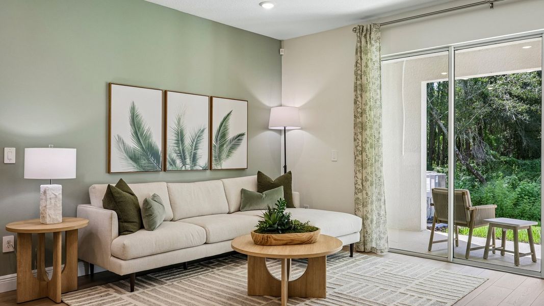 Representative furnished interior of a home built from the Ballantyne by D.R. Horton in Sanctuary at Citrus Park Townhomes, Tampa (Image 9). Representative furnished interior of a home built from the Ballantyne by D.R. Horton in Sanctuary at Citrus Park Townhomes, Tampa (Image 9).
