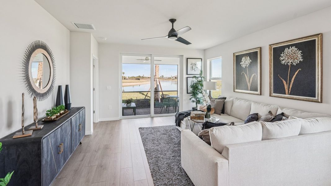 Furnished interior view inside a new home in Palmetto Landing at Babcock Ranch Express, Punta Gorda (Image 5).
