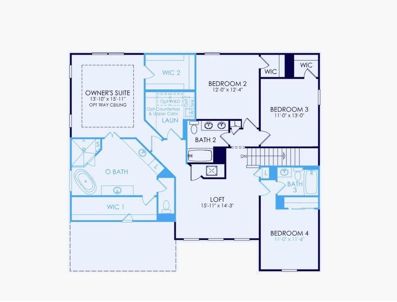2D floor plan layout of this home in Rose Creek, Cumming, GA (Image 3). 2D floor plan layout of this home in Rose Creek, Cumming, GA (Image 3).