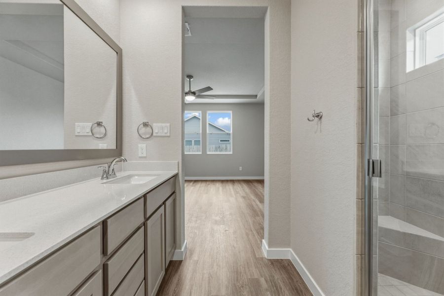 Furnished interior view inside a new home in Veranda Designer, San Antonio (Image 15).