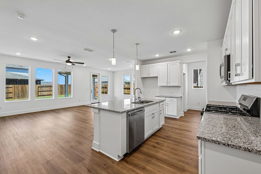Furnished interior view inside a new home in Freedom at Anthem, Kyle (Image 8).