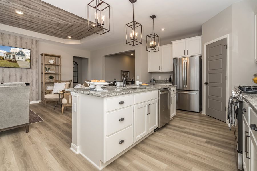 Representative furnished interior of a home built from the DaVinci by Fischer Homes in Sage Woods, Dallas (Image 5).