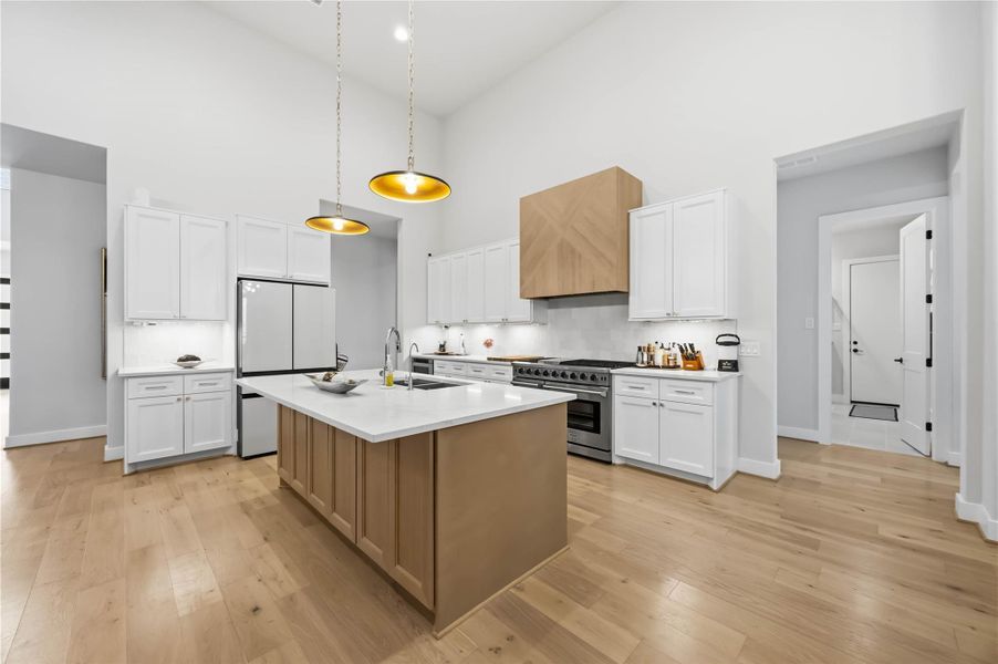 Furnished interior view inside a new home in Artavia, Conroe (Image 29).