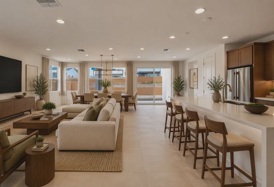 Virtually Staged Great Room - 8 of 15