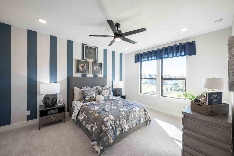 Representative furnished interior of a home built from the Meritage by Tri Pointe Homes in Legacy Grove 1/2 Acre, Montgomery (Image 35).