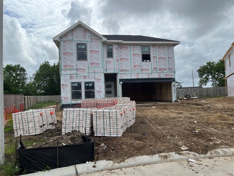 In-progress construction of a new home in Laurel Landing, Alvin, TX (Image 12).
