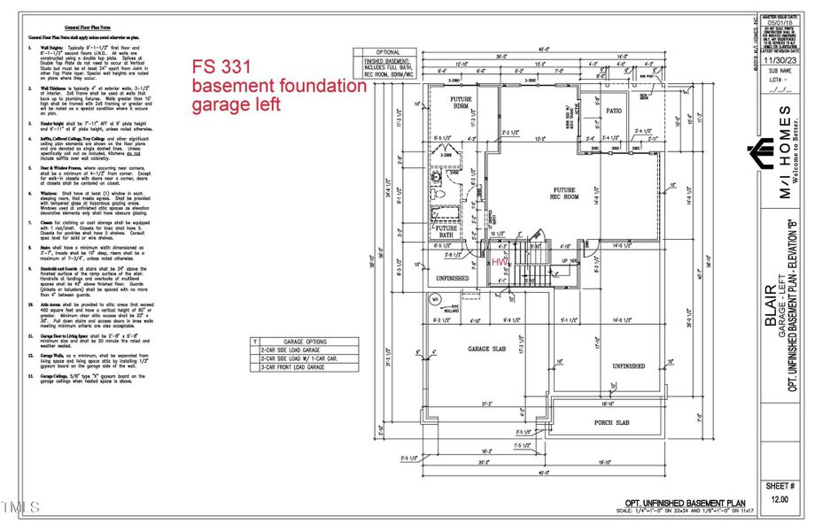 FS 331 Blair B MLS - Basement - Contract