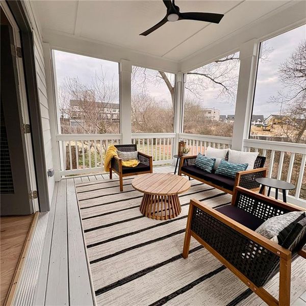 Exterior details and patio area of a home in , Atlanta (Image 28).