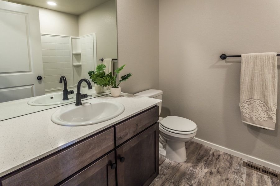 Furnished interior view inside a new home in Trailside, Timnath (Image 34).