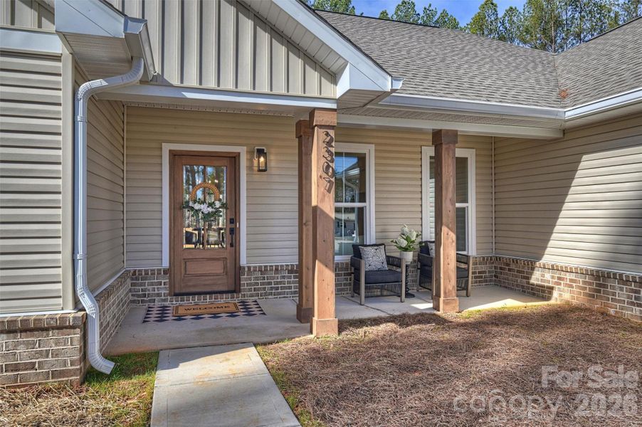 Exterior details and patio area of a home in , Lincolnton (Image 28).