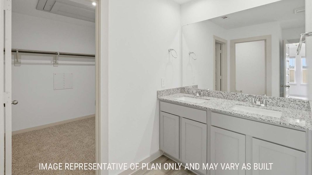 Furnished interior view inside a new home in Reserve at Mallard Lakes, Orange (Image 12).